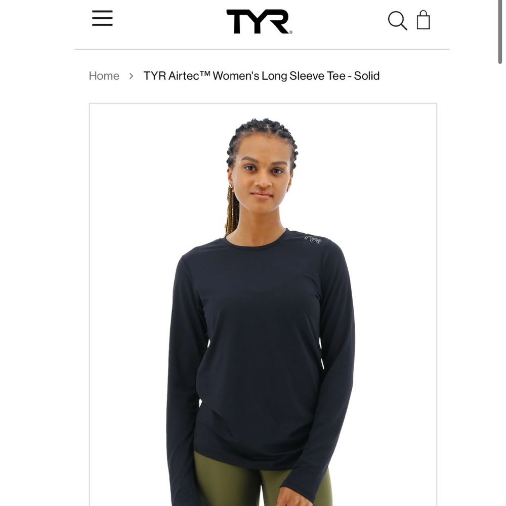 NWOT - TYR Airtec Women's Long Sleeve Tee, Mesh, Size XS (0/2)
